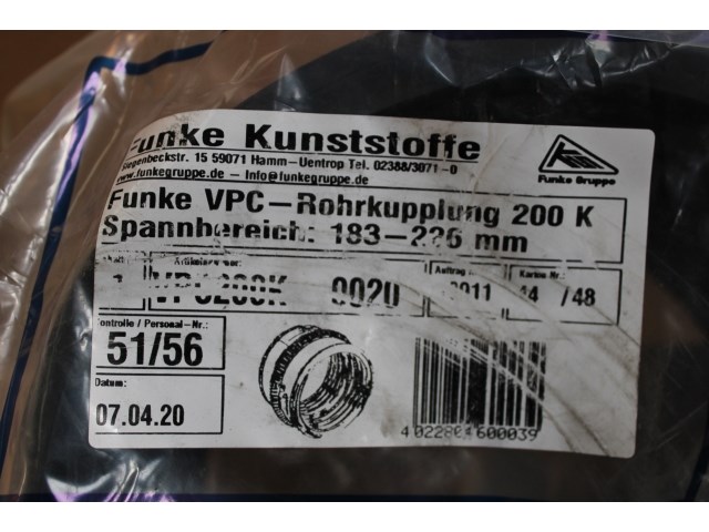 Vpc-buiskoppeling (183mm tot 226mm) - afbeelding 2 van  2