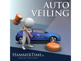 Vrachtwagen en autoveiling ramsel