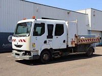 Vrachtwagen kipper renault midlum 150 dci diesel 150pk 2001 met dubbele cabine