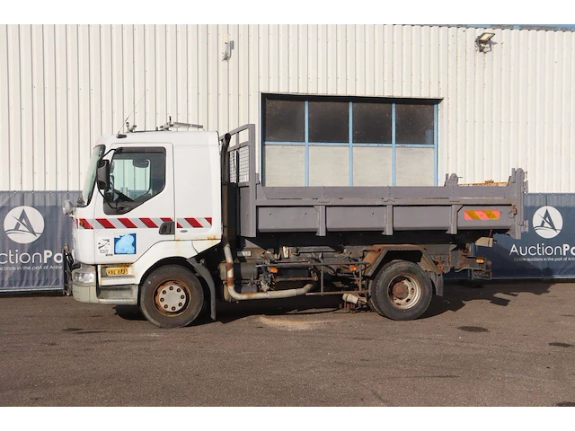 Vrachtwagen kipper renault midlum 180 diesel 215pk 2001 - afbeelding 1 van  1