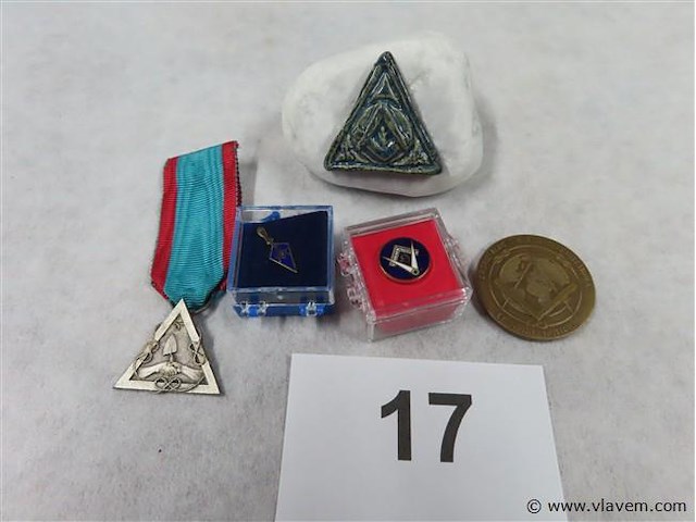 Vrijmetselarij 5 stuks - afbeelding 1 van  4