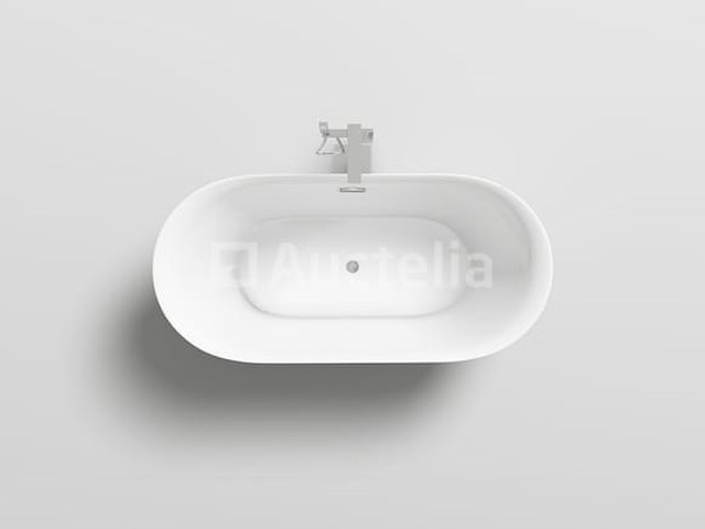 Vrijstaand bad wit - 170x80x60cm - incl. drain & sifon - afbeelding 2 van  4