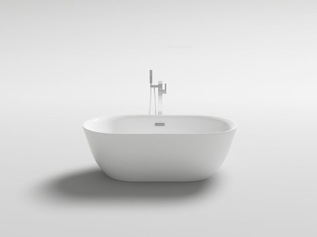 Vrijstaand bad wit - 170x80x60cm - incl. drain & sifon - afbeelding 2 van  4