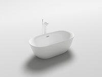 Vrijstaand bad wit - 170x80x60cm - incl. drain & sifon - afbeelding 4 van  4