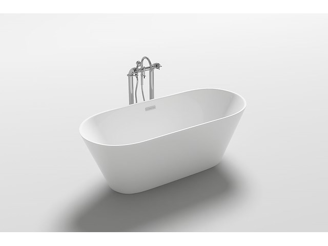 Vrijstaand bad wit - 170x80x60cm - incl. pop up drain & sifon - afbeelding 3 van  4