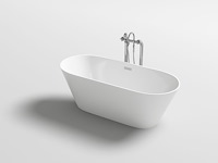 Vrijstaand bad wit - 170x80x60cm - incl. pop up drain & sifon - afbeelding 4 van  4