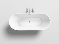 Vrijstaand bad wit - 170x80x60cm - incl. pop up drain & sifon - afbeelding 3 van  4