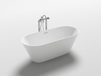 Vrijstaand bad wit - 170x80x60cm - incl. pop up drain & sifon - afbeelding 4 van  4