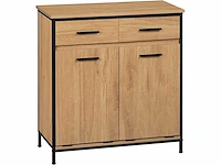Vrijstaand badkamerkast 72,5x80x34cm, 2 lades en 2 manden - afbeelding 9 van  9