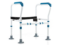 Vrijstaand toiletveiligheidsframe met verstelbare hoogte en breedte - afbeelding 2 van  4