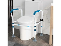 Vrijstaand toiletveiligheidsframe met verstelbare hoogte en breedte - afbeelding 2 van  6