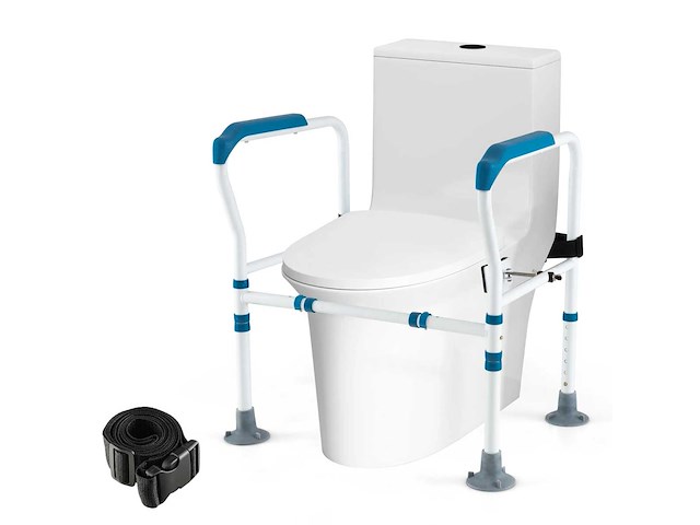 Vrijstaand toiletveiligheidsframe met verstelbare hoogte en breedte - afbeelding 4 van  6