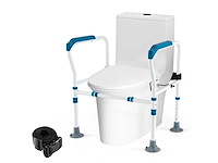 Vrijstaand toiletveiligheidsframe met verstelbare hoogte en breedte - afbeelding 4 van  6