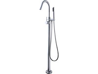 Vrijstaande badkraan compleet 1 greeps met handdouche chroom - afbeelding 1 van  1