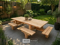 Vrijstaande picknicktafel 12 persoons - afbeelding 1 van  2