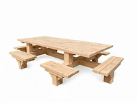 Vrijstaande picknicktafel 12 persoons - afbeelding 2 van  2