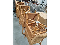 Vs lloyd loom collection - - eetkamerstoel riet (8x) - afbeelding 2 van  5