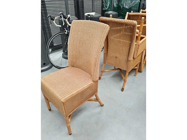 Vs lloyd loom collection - - eetkamerstoel riet (8x) - afbeelding 4 van  5