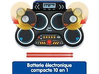 Vtech - kidi dj drums, kids elektronische drumset met lichtpads (x2) - afbeelding 2 van  8