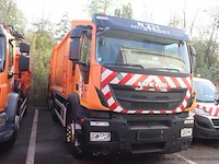 Vuilnisvrachtwagen iveco stralis pusher 4000, datum 1ste inschr 29/10/2014, chassis nr wjme2nnhc60c29556, diesel, euro vi, km-stand laatste keuring 115626, ttm 27000kg, schade rondom