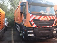 Vuilnisvrachtwagen iveco stralis pusher 4000, datum 1ste inschr 8/11/2015, chassis nr wjme2nnhc60c295690, diesel, euro vi, km-stand laatste keuring 105,528, ttm 27000kg, schade rondom