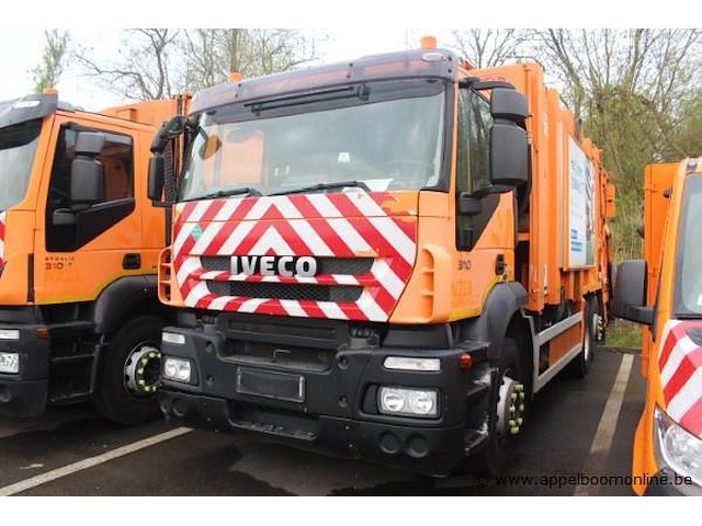 Vuilniswagen iveco ad260s31, datum 1ste inschrijving 24/1/2012, chassisnummer wjme2nnh40c242896, km-stabd laatste keuring 109.745, euro eev - afbeelding 1 van  14