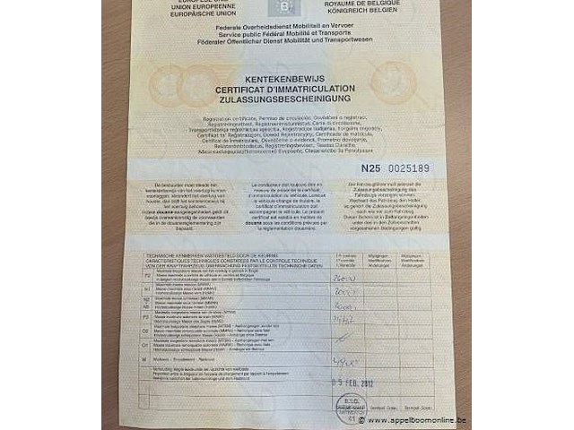 Vuilniswagen iveco ad260s31, datum 1ste inschrijving 24/1/2012, chassisnummer wjme2nnh40c242896, km-stabd laatste keuring 109.745, euro eev - afbeelding 14 van  14