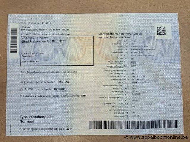 Vuilniswagen iveco ad260sy, datum 1ste inschrijving 12/11/2014, chassisnummer wjme2nnh60c295564, km stand laatste ieuring 110.591, euro eev - afbeelding 2 van  16