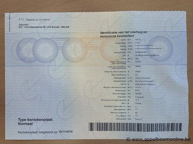 Vuilniswagen iveco ad260sy, datum 1ste inschrijving 12/11/2014, chassisnummer wjme2nnh60c295564, km stand laatste ieuring 110.591, euro eev - afbeelding 4 van  16