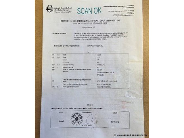 Vuilniswagen iveco ad260sy, datum 1ste inschrijving 12/11/2014, chassisnummer wjme2nnh60c295564, km stand laatste ieuring 110.591, euro eev - afbeelding 5 van  16