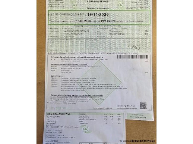 Vuilniswagen iveco ad260sy, datum 1ste inschrijving 12/11/2014, chassisnummer wjme2nnh60c295564, km stand laatste ieuring 110.591, euro eev - afbeelding 6 van  16