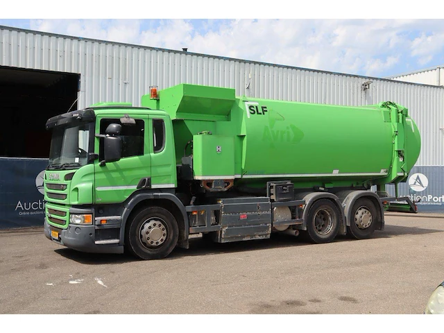 Vuilniswagen scania p310 cng 305pk 2013 - afbeelding 1 van  1