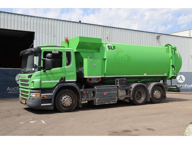 Vuilniswagen scania p310 diesel 305pk 2013 - afbeelding 1 van  1