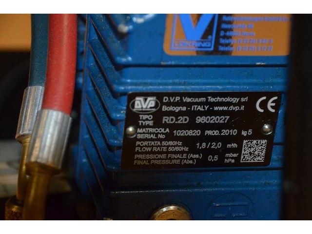 Vulkan lokring koelkast vacuumpomp type: rd.2d 9602027 (b424) - afbeelding 7 van  7