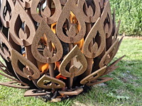 Vuurkorf cortenstaal handmade - afbeelding 3 van  6