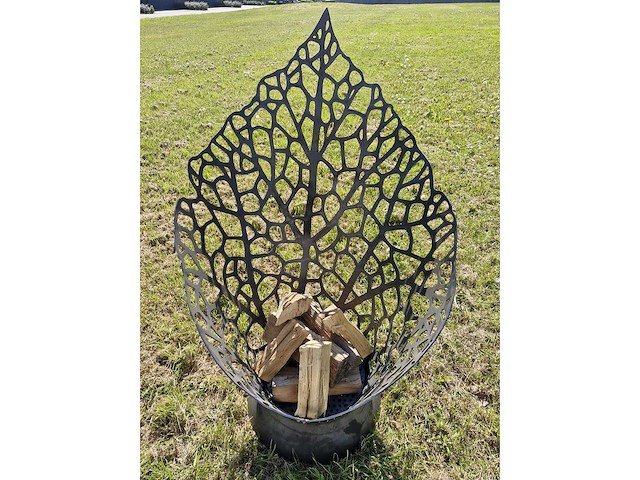 Vuurkorf kortenstaal - the leaf - afbeelding 4 van  6