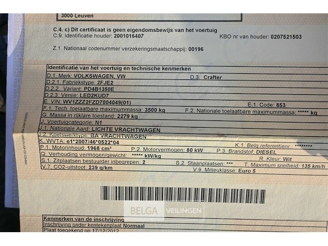 Vw crafter lichte vrachtwagen - afbeelding 7 van  27
