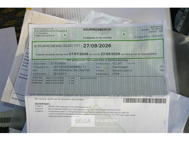 Vw crafter vrachtwagen - afbeelding 10 van  27