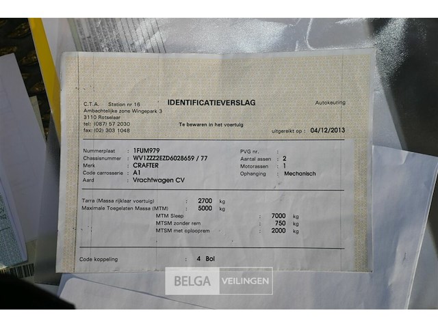 Vw crafter vrachtwagen - afbeelding 11 van  27