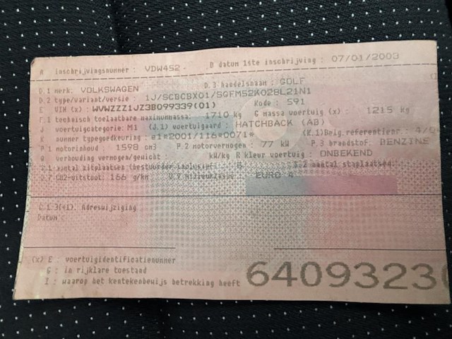 Vw golf,2003 - afbeelding 21 van  32