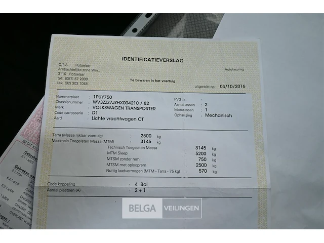Vw transporter lichte vrachtwagen - afbeelding 11 van  26