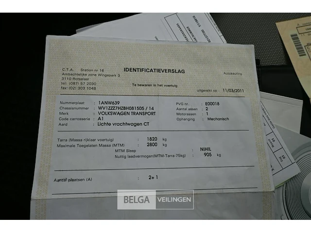 Vw transporter lichte vrachtwagen - afbeelding 13 van  27