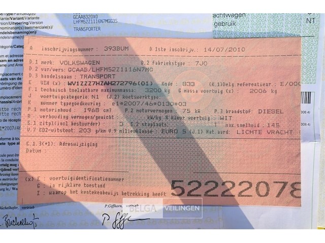 Vw transporter lichte vrachtwagen - afbeelding 6 van  25