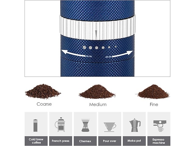 Vzaahu handmatige koffiemolen - afbeelding 3 van  5