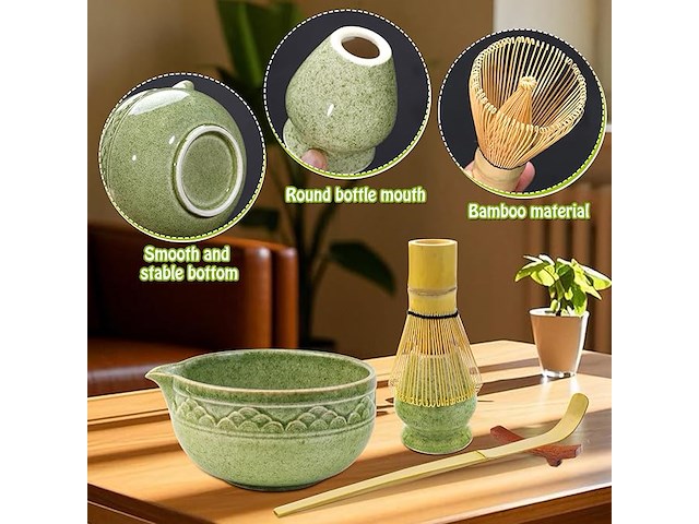 Vzxzxe matcha 6-delige set theeset - afbeelding 4 van  5