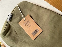 Waar fair trade toilettas katoen met afwasbare voering army green (50x) - afbeelding 5 van  6