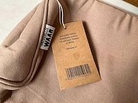 Waar fair trade toilettas katoen met afwasbare voering beige (50x) - afbeelding 5 van  6
