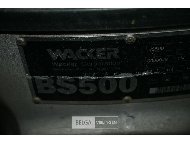 Wacker bs 500 trilstamper - afbeelding 5 van  7