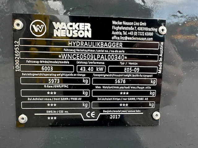 Wacker neuson - 2017 - 6003 - midigraafmachine - afbeelding 33 van  39