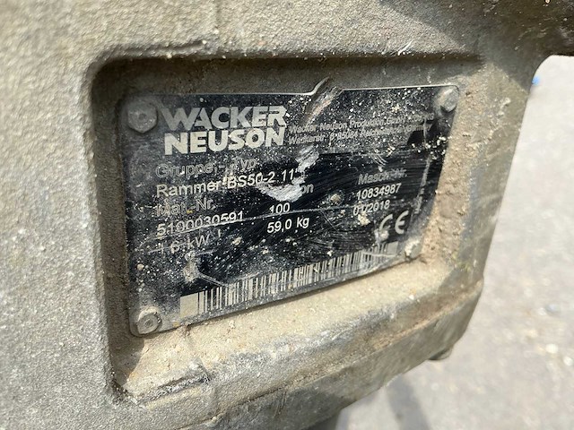Wacker neuson bs 50-2 trilstamper - afbeelding 4 van  6